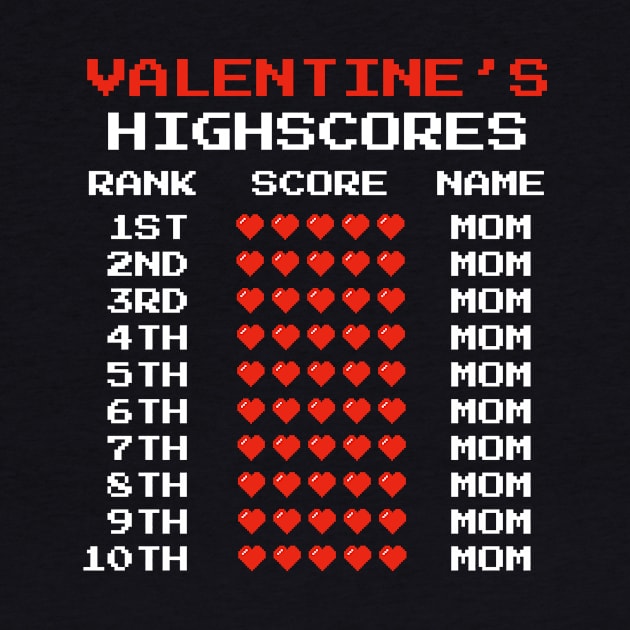 Valentine's Day Kids Boys Retro Video Games Funny Mom by Dr_Squirrel